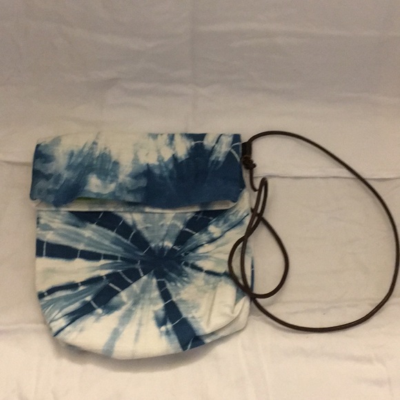 Crossbody Shibori Dyed Pouch - Picture 1 of 4